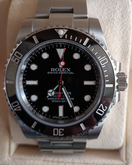 2016 Rolex Submariner No-Date 40MM Black Dial Oyster Bracelet (114060)
