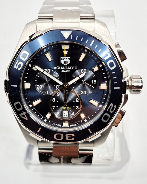 Tag Heuer Aquaracer 300M 43MM Quartz Blue Dial Steel Bracelet (CAY111B.BA0927)