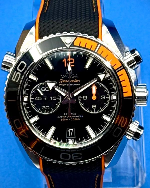 2025 Omega Seamaster Planet Ocean 600M 45.5MM Black Dial Rubber Strap (215.32.46.51.01.001)