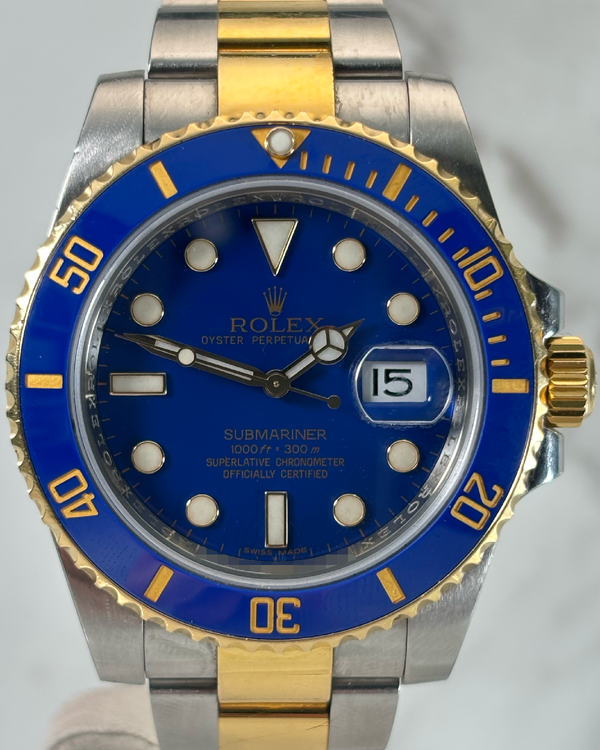 Rolex Submariner Date "Bluesy" 40MM Blue Dial Two-Tone Oyster Bracelet (116613LB)