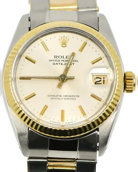 Rolex Datejust 31MM Silver Dial Two-Tone Oyster Bracelet (6827)