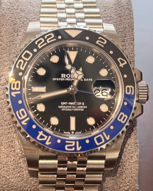 Rolex GMT-Master II "Batgirl" 40mm Black Dial Jubilee Bracelet (126710BLNR)