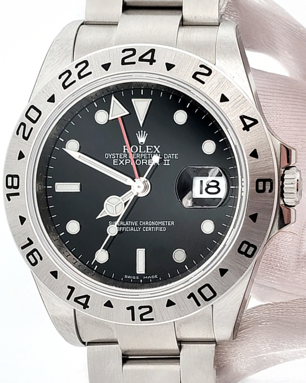 Rolex Explorer II 40MM Black Dial Oyster Bracelet (16570)