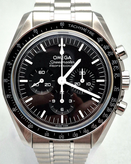 2024 Omega Speedmaster Professional Moonwatch 42MM Black Dial Steel Bracelet (310.30.42.50.01.002)
