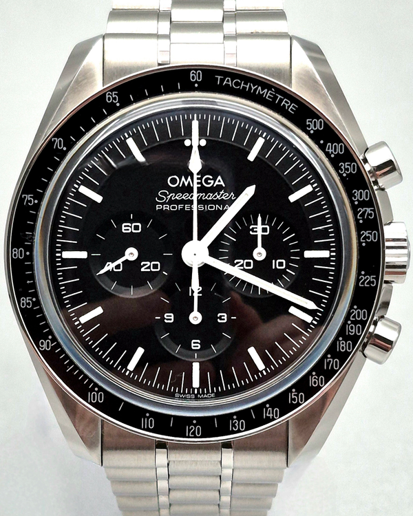 2024 Omega Speedmaster Professional Moonwatch 42MM Black Dial Steel Bracelet (310.30.42.50.01.002)