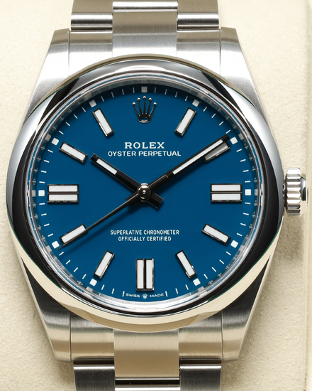 2026 Rolex Oyster Perpetual 41MM Blue Dial Oyster Bracelet (134300)