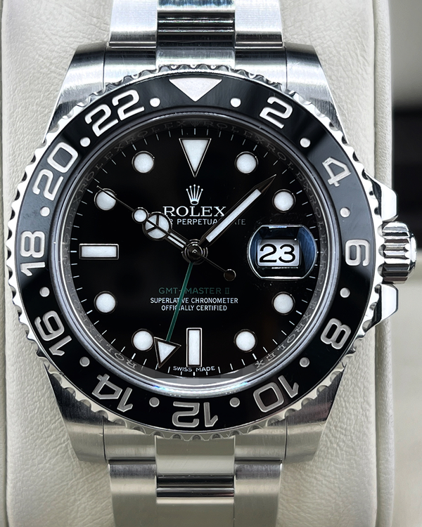 2014 Rolex GMT-Master II 40MM Black Dial Oyster Bracelet (116710LN)