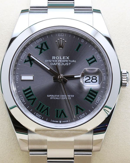 2026 Rolex Datejust "Wimbledon" 41MM Slate Dial Oyster Bracelet (126300)