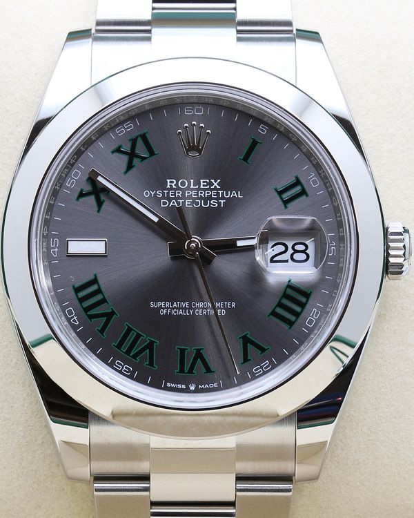 2026 Rolex Datejust "Wimbledon" 41MM Slate Dial Oyster Bracelet (126300)