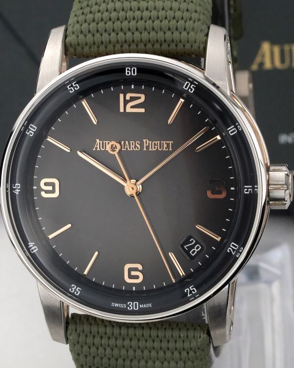 2022 Audemars Piguet Code 11.59 41MM Grey Dial Textile Strap (15210CR.OO.A002KB.01)