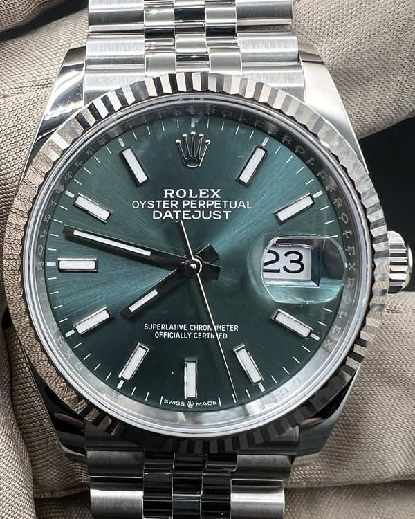 2026 Rolex Datejust 36MM Green Dial Jubilee Bracelet (126234)