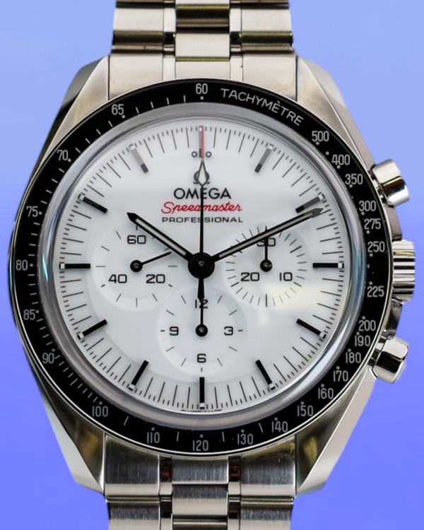 2025 Omega Speedmaster Professional Moonwatch 42MM White Dial Steel Bracelet (310.30.42.50.04.001)