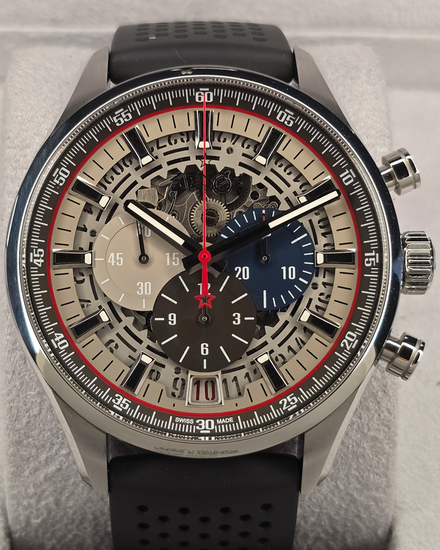 Zenith El Primero 45MM Skeleton Dial Rubber Strap (03.2522.400/69.R576)