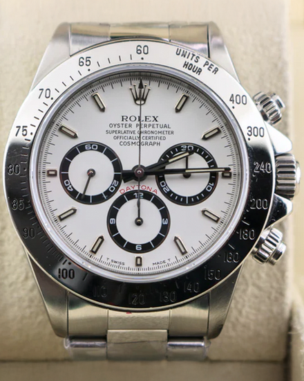 1997 (T Serial) Rolex Cosmograph Daytona "Zenith" 40MM White Dial Oyster Bracelet (16520)