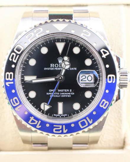 Rolex GMT-Master II "Batman" 40MM Black Dial Oyster Bracelet (116710BLNR)