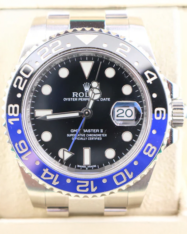 Rolex GMT-Master II "Batman" 40MM Black Dial Oyster Bracelet (116710BLNR)