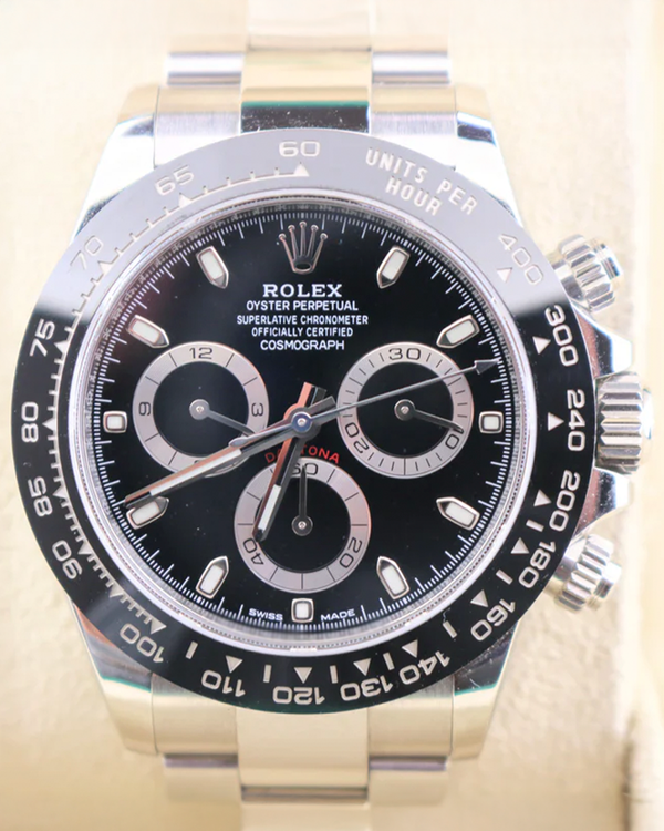2023 Rolex Cosmograph Daytona 40MM Black Dial Oyster Bracelet (116500)