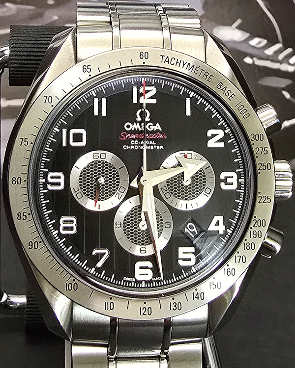 No Reserve - 2019 Omega Speedmaster Broad Arrow 44.25MM Black Dial Steel Bracelet (321.10.44.50.01.001)