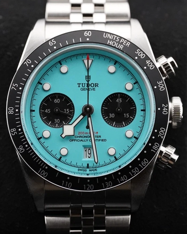 2025 Tudor Black Bay Chrono "Flamingo" 41MM Turquoise Dial Steel Bracelet (79360N)