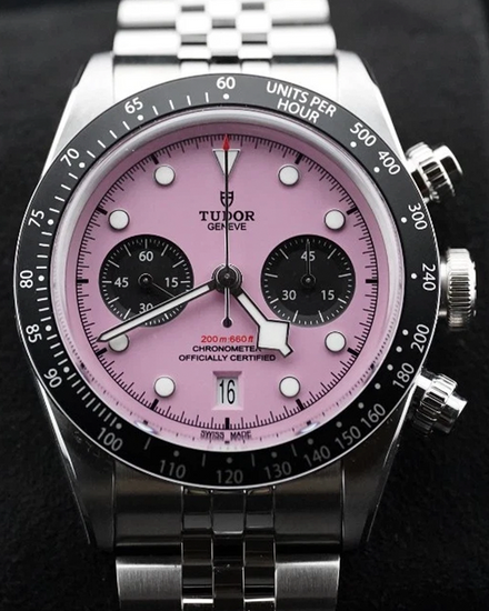 2025 Tudor Black Bay Chrono "Flamingo" 41MM Pink Dial Steel Bracelet (79360N)