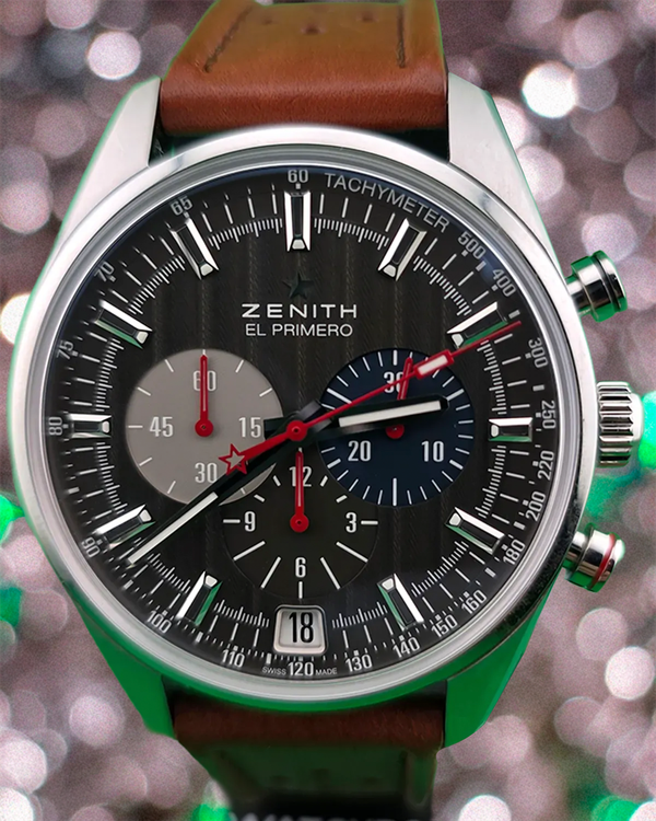 Zenith El Primero "Classic Cars VpH" 42MM Anthracite Dial Leather Strap (03.2046.400/25.C802)