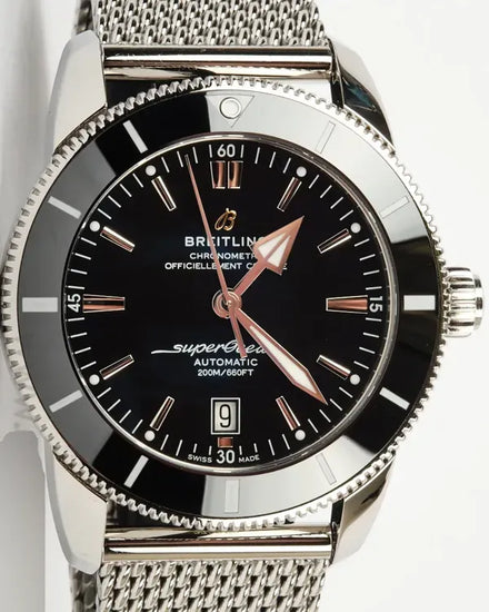 2023 Breitling Superocean Heritage II 46MM Black Dial Steel Bracelet (AB2020)