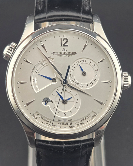2020 Jaeger-LeCoultre Master Control Geographic 39MM White Dial Leather Strap (Q1428421)