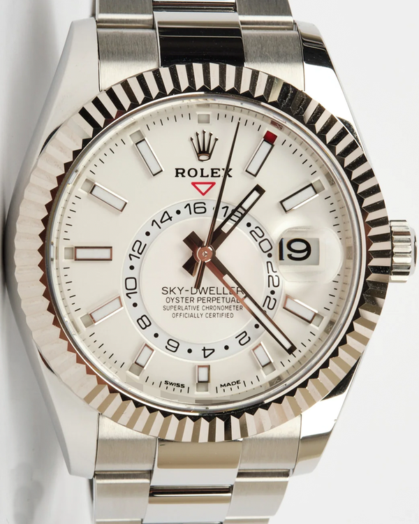 2021 Rolex Sky-Dweller 42MM White Dial Oyster Bracelet (326934)
