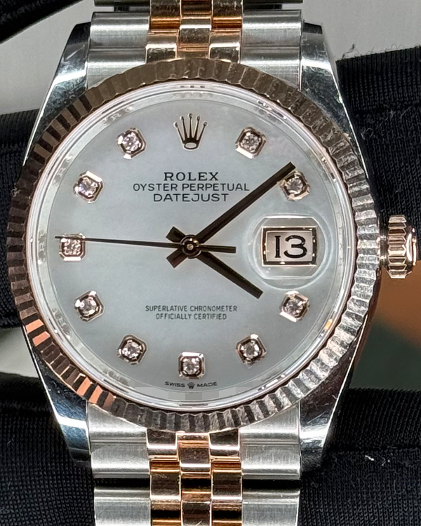 2024 Rolex Datejust 36MM Mother of Pearl Dial Two-Tone Jubilee Bracelet (126231)