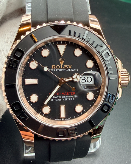 2026 Rolex Yacht-Master 40MM Black Dial Rubber Strap (126655)