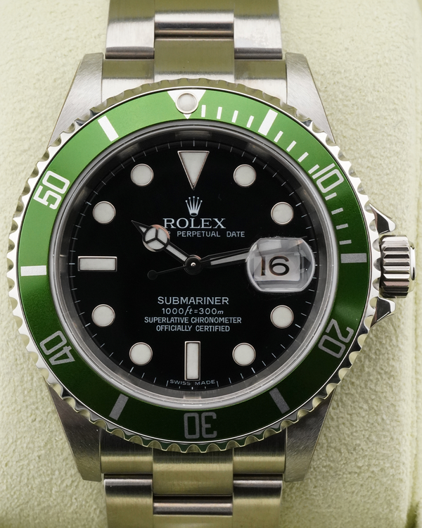 2007 Rolex Submariner Date "Kermit" 40MM Black Dial Oyster Bracelet (16610LV)