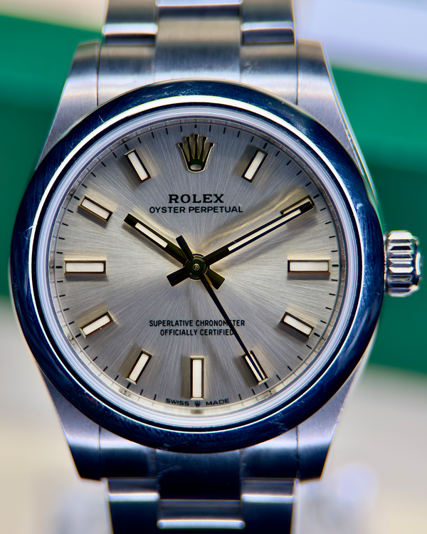 2022 Rolex Oyster Perpetual 31MM Silver Dial Oyster Bracelet (277200)
