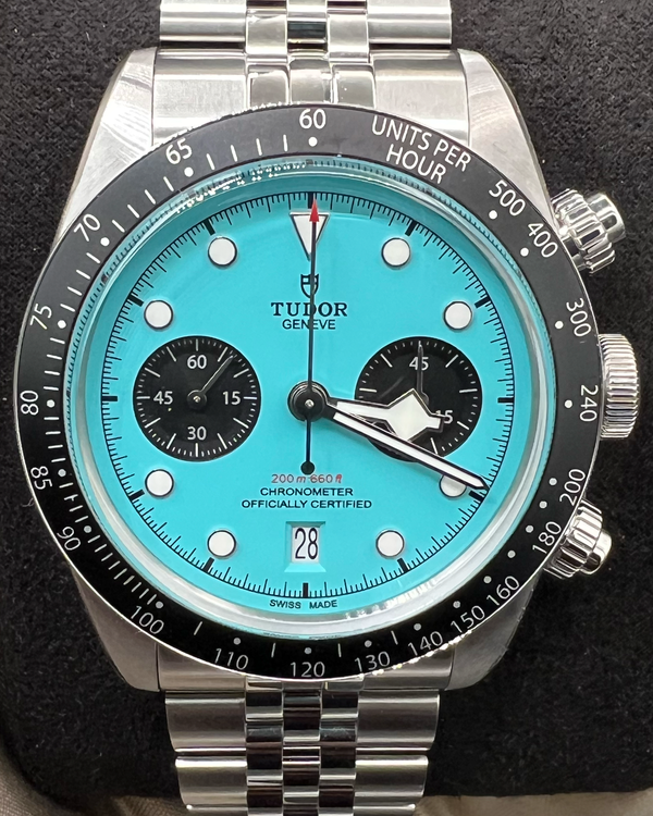 2025 Tudor Black Bay Chrono "Flamingo" 41MM Turquoise Dial Steel Bracelet (79360N)