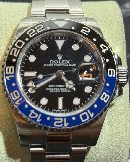 2019 Rolex GMT-Master II "Batman" 40MM Black Dial Oyster Bracelet (116710BLNR)