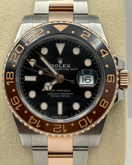 2018 Rolex GMT-Master II "Rootbeer" 40MM Black Dial Two-Tone Oyster Bracelet (126711CHNR)