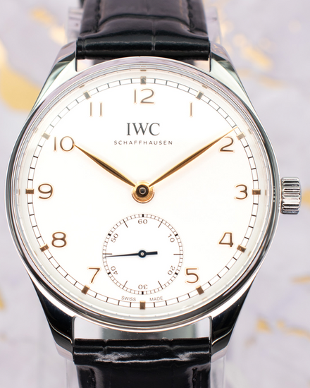 2020 IWC Schaffhausen Portugieser 40MM Silver Dial Leather Strap (IW358303)