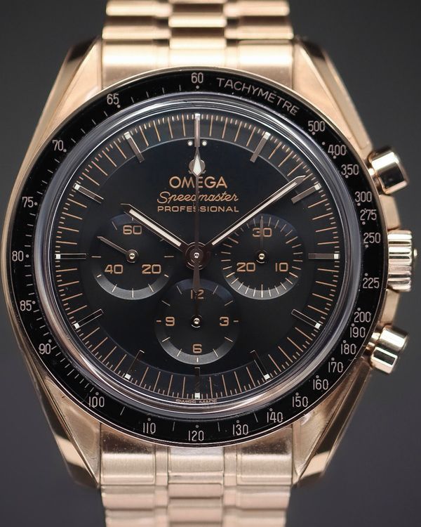 2022 Omega Speedmaster Professional Moonwatch 42MM Black Dial Rose Gold Bracelet (310.60.42.50.01.001)
