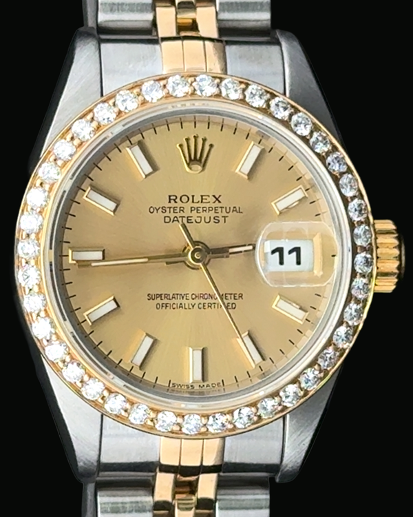 1996 Rolex Lady-Datejust 26MM Champagne Dial Two-Tone Bracelet (69173)