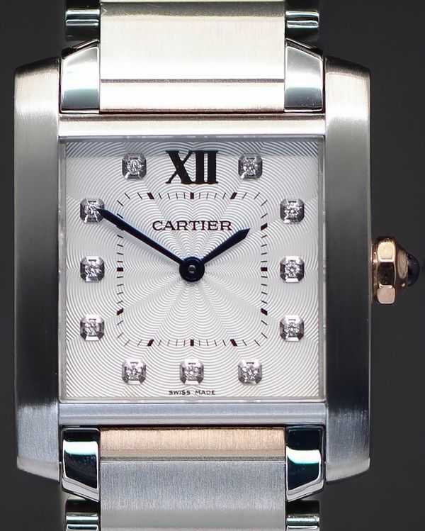 Cartier Tank Française 25MM Quartz Silver Dial Two-Tone Bracelet (WE110005)