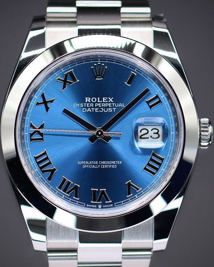 2025 Rolex Datejust 41MM Blue Dial Oyster Bracelet (126300)