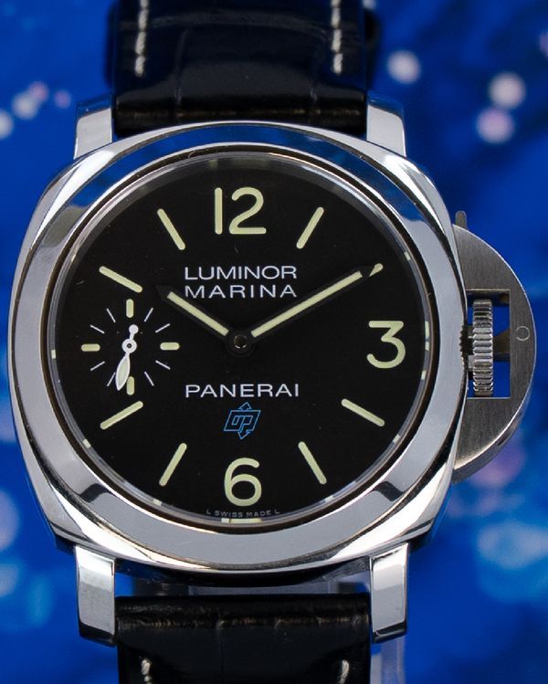 2018 Panerai Luminor Marina 44MM Black Dial Leather Strap (PAM00777)