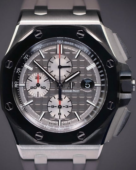 2019 Audemars Piguet Royal Oak Offshore Chronograph 44MM Grey Dial Rubber Strap (26400IO.OO.A004CA.01)