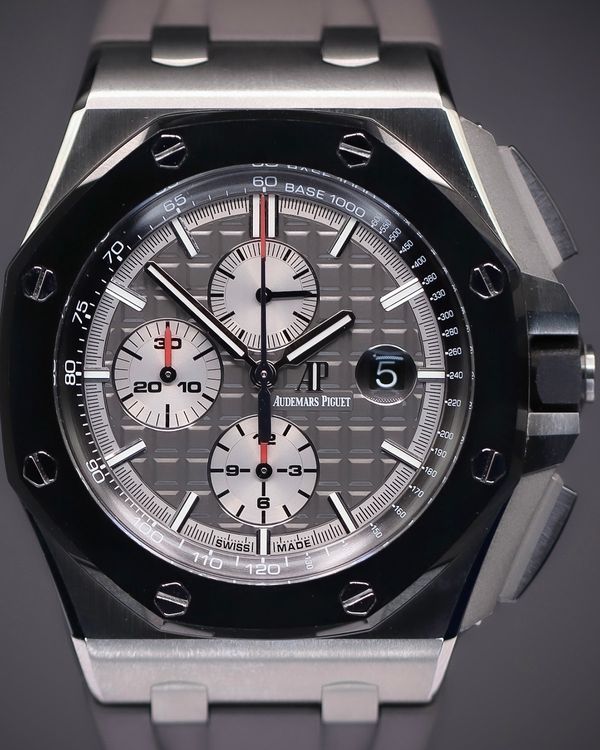 2019 Audemars Piguet Royal Oak Offshore Chronograph 44MM Grey Dial Rubber Strap (26400IO.OO.A004CA.01)