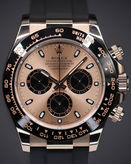 2019 Rolex Cosmograph Daytona 40MM Sundust Dial Rubber Strap (116515LN)
