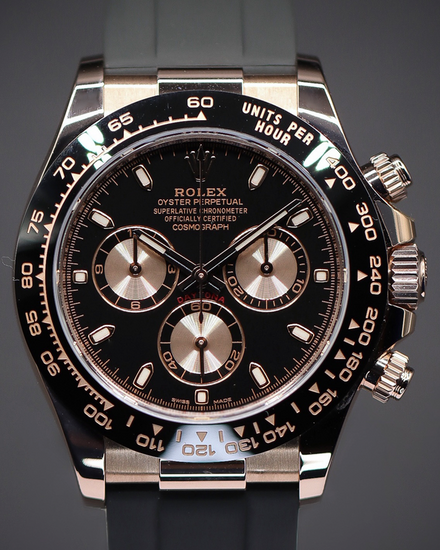 2023 Rolex Cosmograph Daytona 40MM Black Dial Rubber Strap (116515LN)