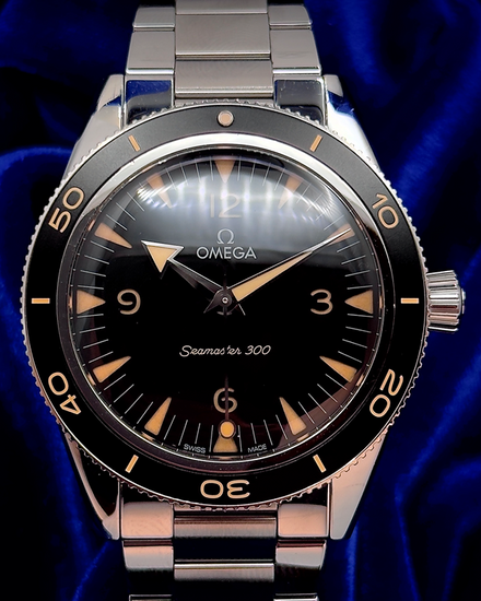 2021 Omega Seamaster 300 41MM Black Dial Steel Bracelet (234.30.41.21.01.001)
