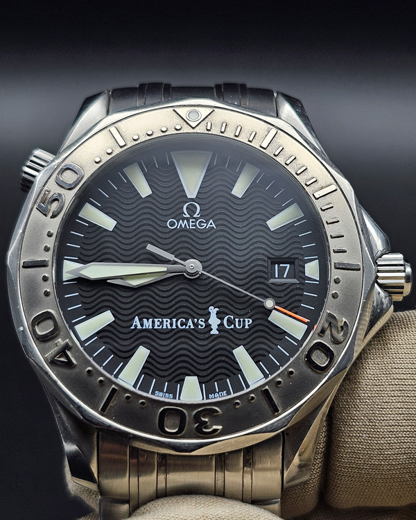 Omega Seamaster Diver 300M Chronometer America's Cup L.E. 41MM Black Dial Steel Bracelet (2533.50.00)