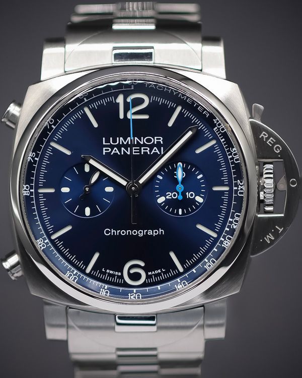2023 Panerai Luminor 44MM Blue Dial Steel Bracelet (PAM01110)