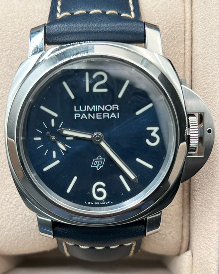 2024 Panerai Luminor "Blu Mare" 44MM Blue Dial Leather Strap (PAM01085)