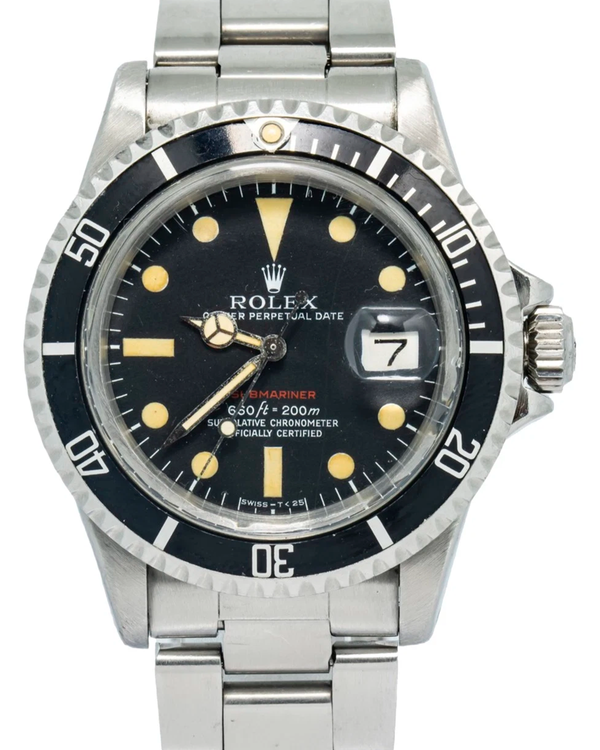 Rolex Submariner Date "Red Letters" 40MM Black Dial Oyster Bracelet (1680)